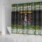 Zimbabwe Christmas Bird Elephant Shower Curtain Kisimusi Yakanaka - Bird Victoria Falls - Ugly Pixel Art