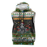 Zimbabwe Christmas Bird Elephant Sleeveless Hoodie Kisimusi Yakanaka - Bird Victoria Falls - Ugly Pixel Art