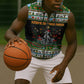 Zimbabwe Christmas Bird Elephant Sleeveless Zip Hoodie Kisimusi Yakanaka - Bird Victoria Falls - Ugly Pixel Art