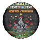 Zimbabwe Christmas Bird Elephant Spare Tire Cover Kisimusi Yakanaka - Bird Victoria Falls - Ugly Pixel Art
