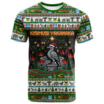 Zimbabwe Christmas Bird Elephant T shirt Kisimusi Yakanaka - Bird Victoria Falls - Ugly Pixel Art