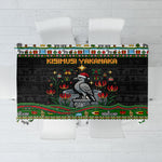 Zimbabwe Christmas Bird Elephant Tablecloth Kisimusi Yakanaka - Bird Victoria Falls - Ugly Pixel Art