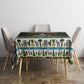 Zimbabwe Christmas Bird Elephant Tablecloth Kisimusi Yakanaka - Bird Victoria Falls - Ugly Pixel Art
