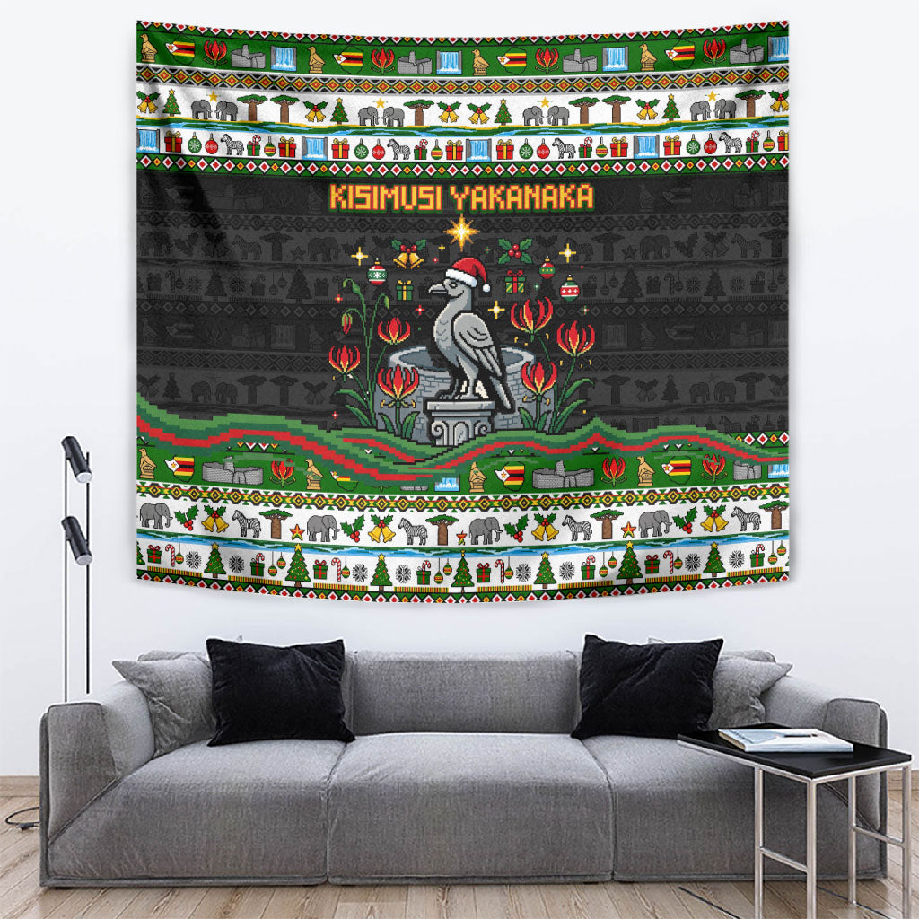 Zimbabwe Christmas Bird Elephant Tapestry Kisimusi Yakanaka - Bird ...