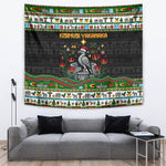 Zimbabwe Christmas Bird Elephant Tapestry Kisimusi Yakanaka - Bird Victoria Falls - Ugly Pixel Art