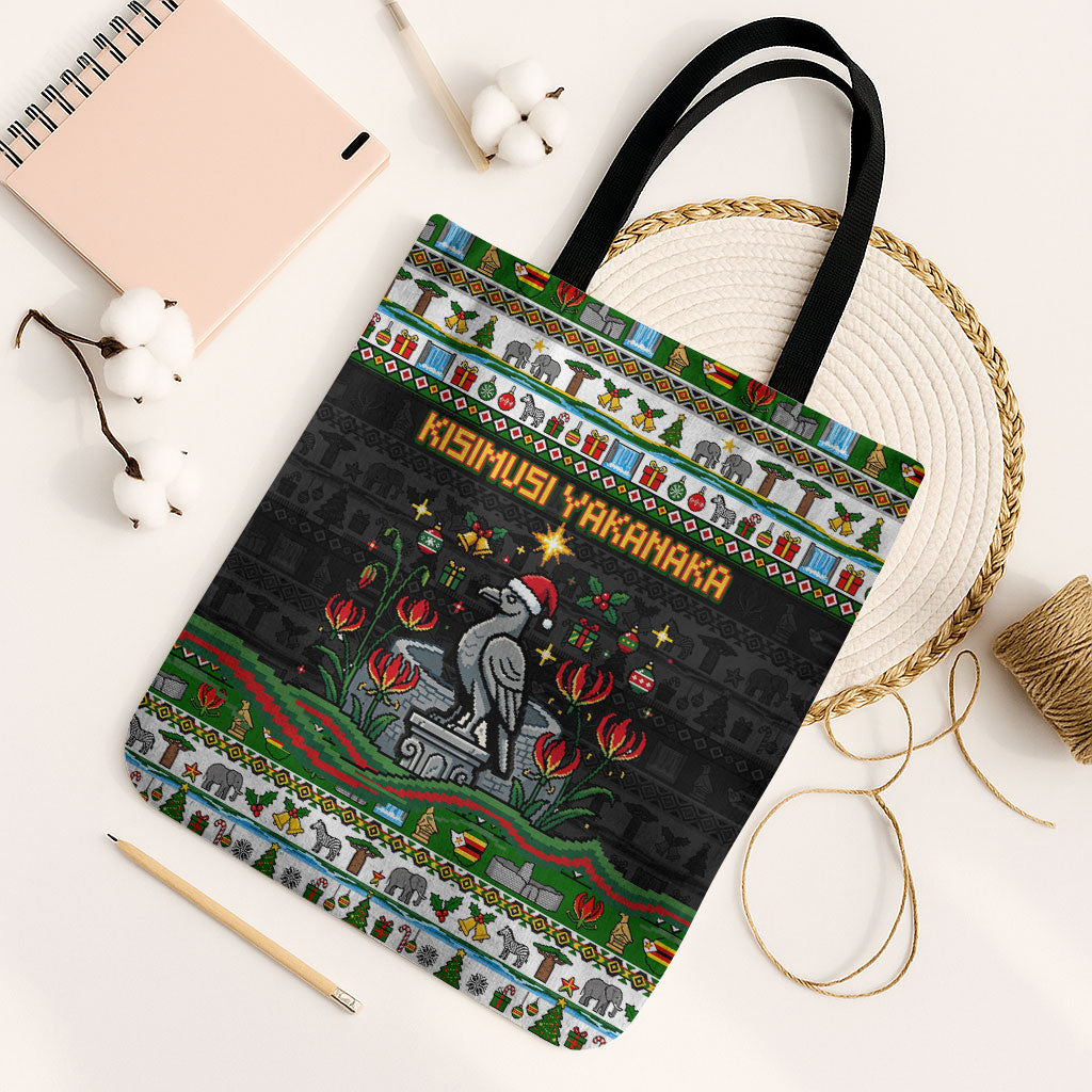 Zimbabwe Christmas Bird Elephant Tote Bag Kisimusi Yakanaka - Bird ...