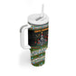 Zimbabwe Christmas Bird Elephant Tumbler With Handle Kisimusi Yakanaka - Bird Victoria Falls - Ugly Pixel Art