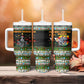 Zimbabwe Christmas Bird Elephant Tumbler With Handle Kisimusi Yakanaka - Bird Victoria Falls - Ugly Pixel Art