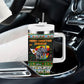 Zimbabwe Christmas Bird Elephant Tumbler With Handle Kisimusi Yakanaka - Bird Victoria Falls - Ugly Pixel Art