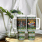 Zimbabwe Christmas Bird Elephant Tumbler With Handle Kisimusi Yakanaka - Bird Victoria Falls - Ugly Pixel Art