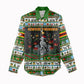 Zimbabwe Christmas Bird Elephant Women Casual Shirt Kisimusi Yakanaka - Bird Victoria Falls - Ugly Pixel Art