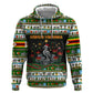 Zimbabwe Christmas Bird Elephant Zip Hoodie Kisimusi Yakanaka - Bird Victoria Falls - Ugly Pixel Art