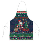 Nigeria Christmas Naija Santa Apron Zuma Rock Eagle Ugly Xmas Pixel Art