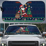 Nigeria Christmas Naija Santa Auto Sun Shade Zuma Rock Eagle Ugly Xmas Pixel Art