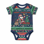 Nigeria Christmas Naija Santa Baby Onesie Zuma Rock Eagle Ugly Xmas Pixel Art