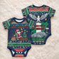 Nigeria Christmas Naija Santa Baby Onesie Zuma Rock Eagle Ugly Xmas Pixel Art