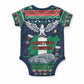 Nigeria Christmas Naija Santa Baby Onesie Zuma Rock Eagle Ugly Xmas Pixel Art