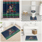 Nigeria Christmas Naija Santa Bathroom Set Zuma Rock Eagle Ugly Xmas Pixel Art
