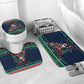 Nigeria Christmas Naija Santa Bathroom Set Zuma Rock Eagle Ugly Xmas Pixel Art
