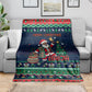 Nigeria Christmas Naija Santa Blanket Zuma Rock Eagle Ugly Xmas Pixel Art