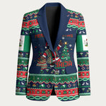 Nigeria Christmas Naija Santa Blazer Zuma Rock Eagle Ugly Xmas Pixel Art