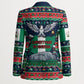 Nigeria Christmas Naija Santa Blazer Zuma Rock Eagle Ugly Xmas Pixel Art