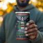 Nigeria Christmas Naija Santa 4 in 1 Can Cooler Tumbler Zuma Rock Eagle Ugly Xmas Pixel Art
