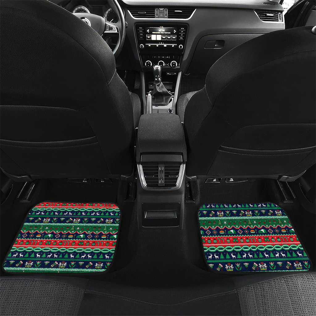 Nigeria Christmas Naija Santa Car Mats Zuma Rock Eagle Ugly Xmas Pixel Art