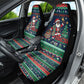 Nigeria Christmas Naija Santa Car Seat Cover Zuma Rock Eagle Ugly Xmas Pixel Art