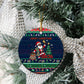 Nigeria Christmas Naija Santa Ceramic Ornament Zuma Rock Eagle Ugly Xmas Pixel Art