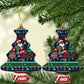 Nigeria Christmas Naija Santa Ceramic Ornament Zuma Rock Eagle Ugly Xmas Pixel Art