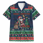 Nigeria Christmas Naija Santa Hawaiian Shirt Zuma Rock Eagle Ugly Xmas Pixel Art