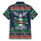 Nigeria Christmas Naija Santa Hawaiian Shirt Zuma Rock Eagle Ugly Xmas Pixel Art