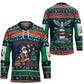 Nigeria Christmas Naija Santa Hockey Jersey Zuma Rock Eagle Ugly Xmas Pixel Art