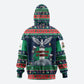Nigeria Christmas Naija Santa Hoodie Zuma Rock Eagle Ugly Xmas Pixel Art