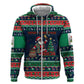 Nigeria Christmas Naija Santa Hoodie Zuma Rock Eagle Ugly Xmas Pixel Art