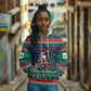Nigeria Christmas Naija Santa Hoodie Zuma Rock Eagle Ugly Xmas Pixel Art