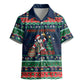 Nigeria Christmas Naija Santa Kid Hawaiian Shirt Zuma Rock Eagle Ugly Xmas Pixel Art