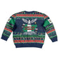 Nigeria Christmas Naija Santa Kid Ugly Christmas Sweater Zuma Rock Eagle Ugly Xmas Pixel Art