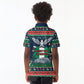 Nigeria Christmas Naija Santa Kid Polo Shirt Zuma Rock Eagle Ugly Xmas Pixel Art