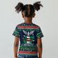Nigeria Christmas Naija Santa Kid T shirt Zuma Rock Eagle Ugly Xmas Pixel Art