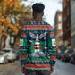 Nigeria Christmas Naija Santa Long Sleeve Shirt Zuma Rock Eagle Ugly Xmas Pixel Art