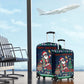 Nigeria Christmas Naija Santa Luggage Cover Zuma Rock Eagle Ugly Xmas Pixel Art