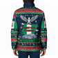 Nigeria Christmas Naija Santa Padded Jacket Zuma Rock Eagle Ugly Xmas Pixel Art