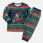 Nigeria Christmas Naija Santa Christmas Pajama Set Zuma Rock Eagle Ugly Xmas Pixel Art