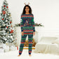 Nigeria Christmas Naija Santa Christmas Pajama Set Zuma Rock Eagle Ugly Xmas Pixel Art
