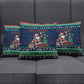 Nigeria Christmas Naija Santa Pillow Cover Zuma Rock Eagle Ugly Xmas Pixel Art