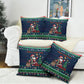 Nigeria Christmas Naija Santa Pillow Cover Zuma Rock Eagle Ugly Xmas Pixel Art