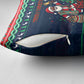 Nigeria Christmas Naija Santa Pillow Cover Zuma Rock Eagle Ugly Xmas Pixel Art