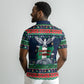 Nigeria Christmas Naija Santa Polo Shirt Zuma Rock Eagle Ugly Xmas Pixel Art